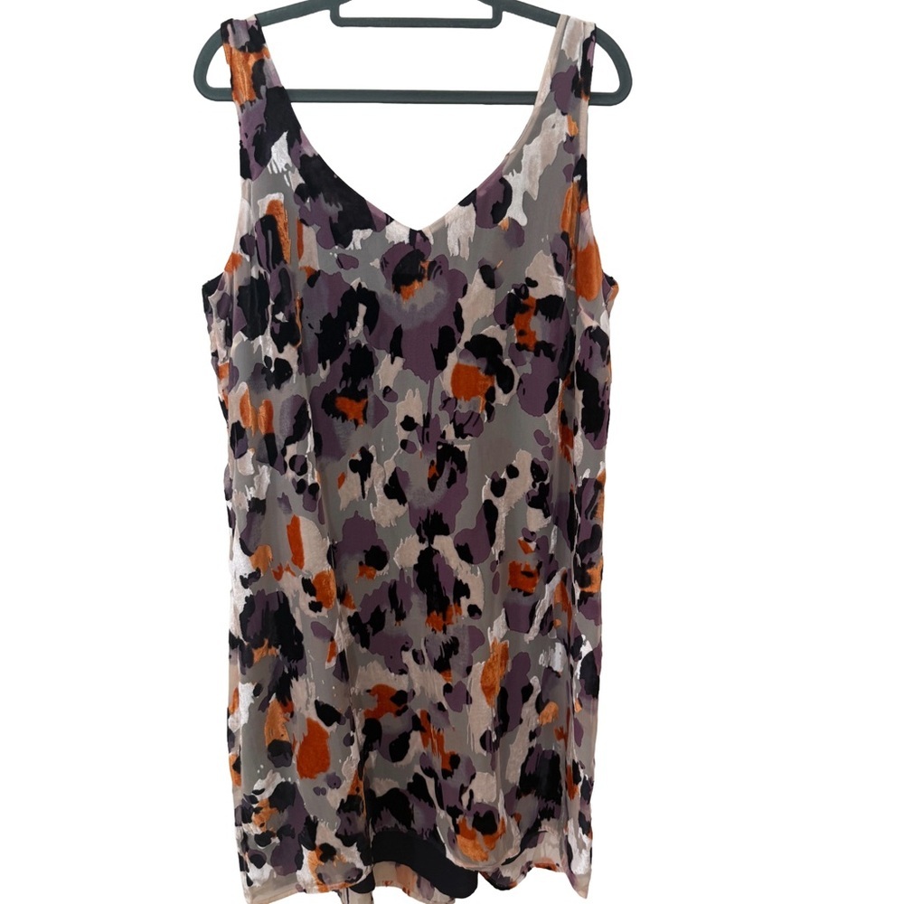👗 CAbi Radiant Velvet Hi-Lo Mini Dress - Large - Cream Purple - Picture 4 of 13
